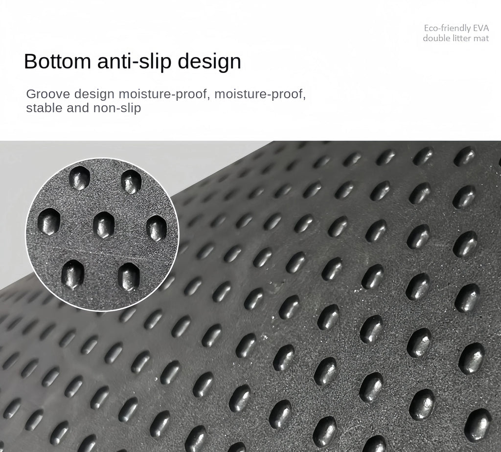 Cat Litter Mat Waterproof Double Layer Pet Litter Box Mat Pet Toilet Cat Mat Nonslip Sand Cat Washable Mat Pet Clean