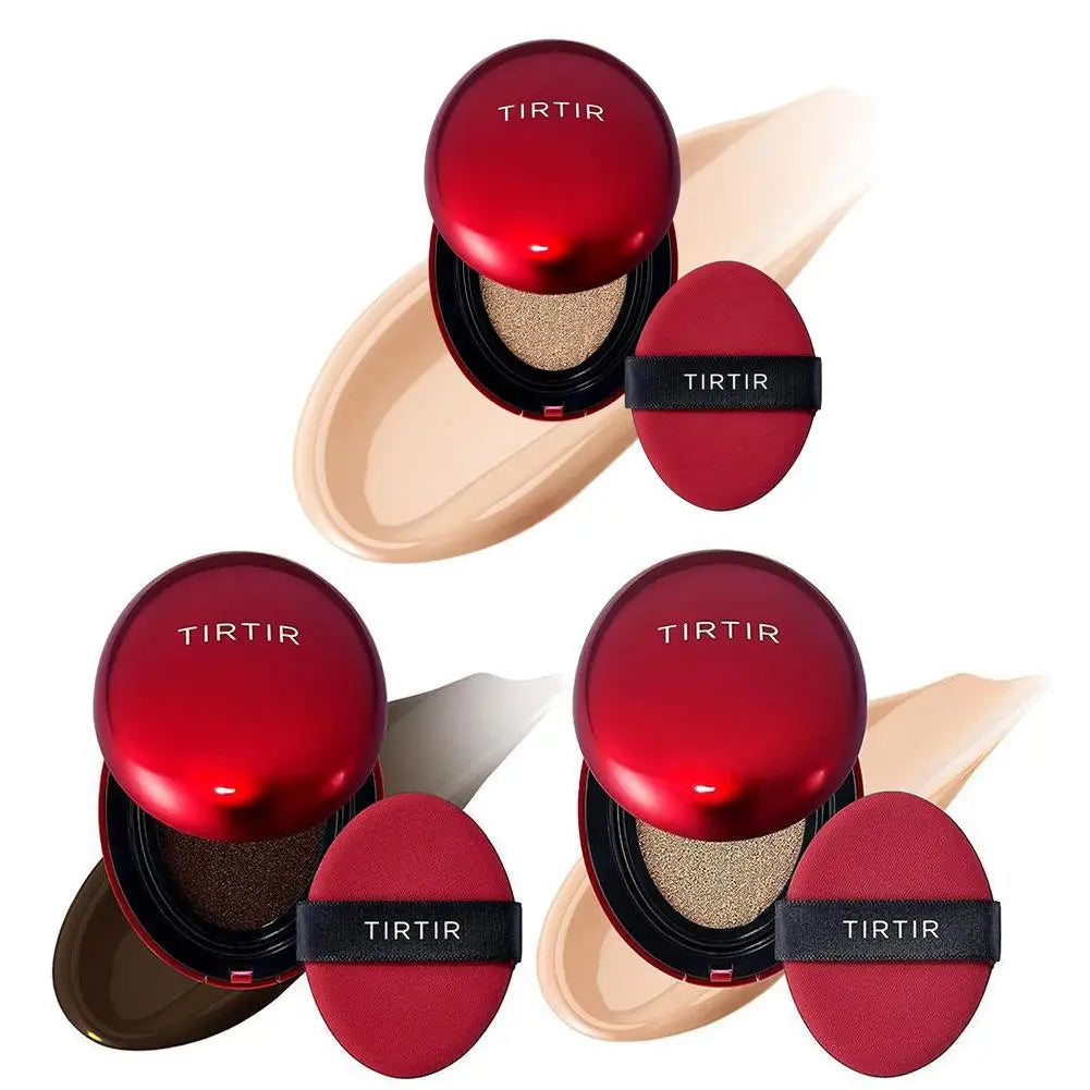 Red Foundation Waterproof Cushion Concealer Air Cushion Compact High Coverage Foundation Long Lasting Setting Spray Makeup