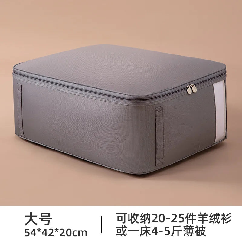 SRETNO Oxford Fabric Storage Bag Cotton Quilt Storage Bags, Clothes Storage Organizer Moving and Packing Luggage Bag Travel Bags