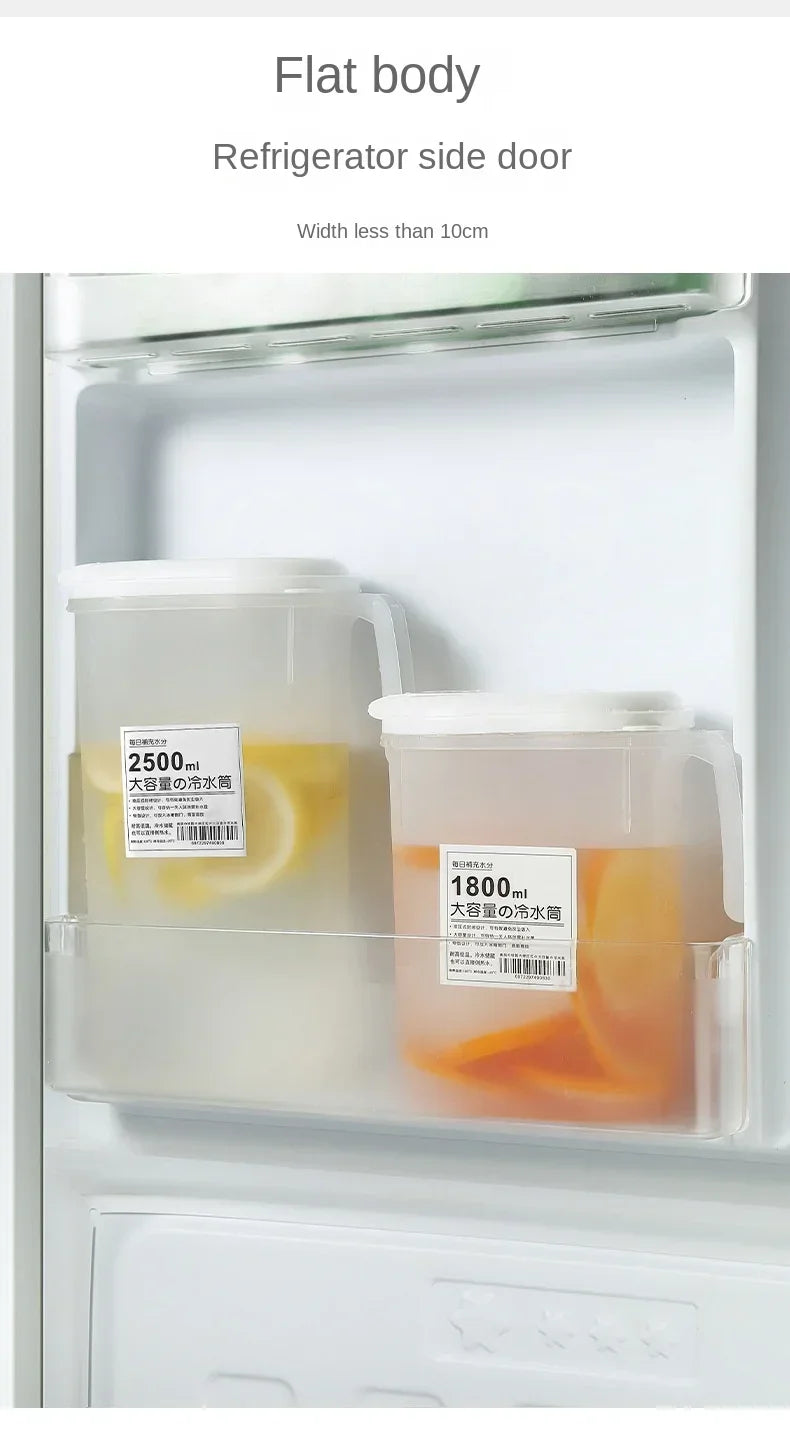 Large Capacity Cold Water Pitcher Cold Kettle Iced Beverage Dispenser Refrigerator  Cold Juice Lemonade Drinks Storage Tank