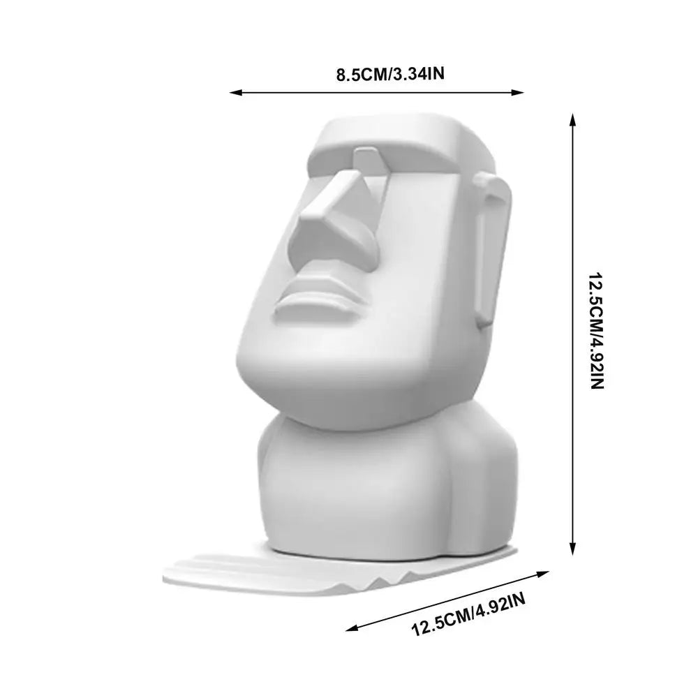 Creative Resin Moai Statue Figurines Ornament Glasses Stand Holder Easter Island Sunglasses Display Gift for Home Decoration