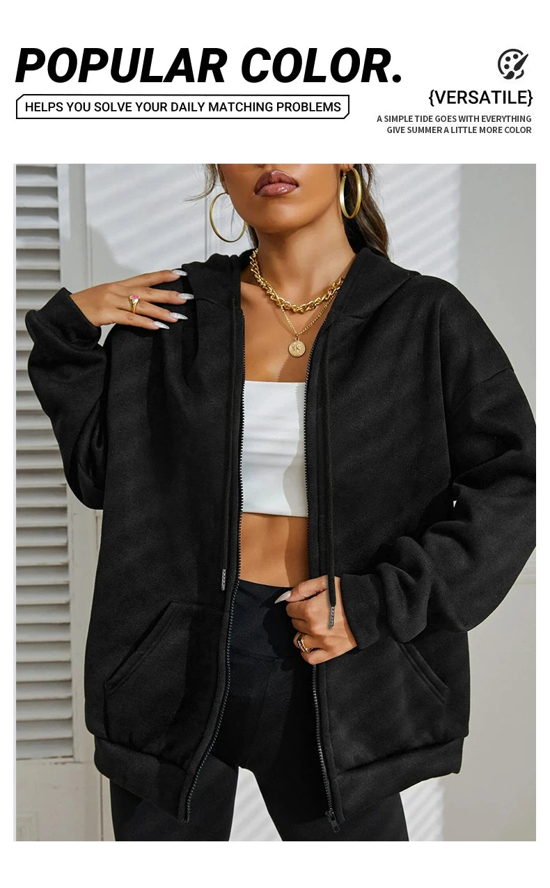 Flower Cat Feet My Shadow Has Four Legs And A Tail Print Zipper Hoody Woman Y2K Autumn Hoodies Loose Fleece Casual Sportswears