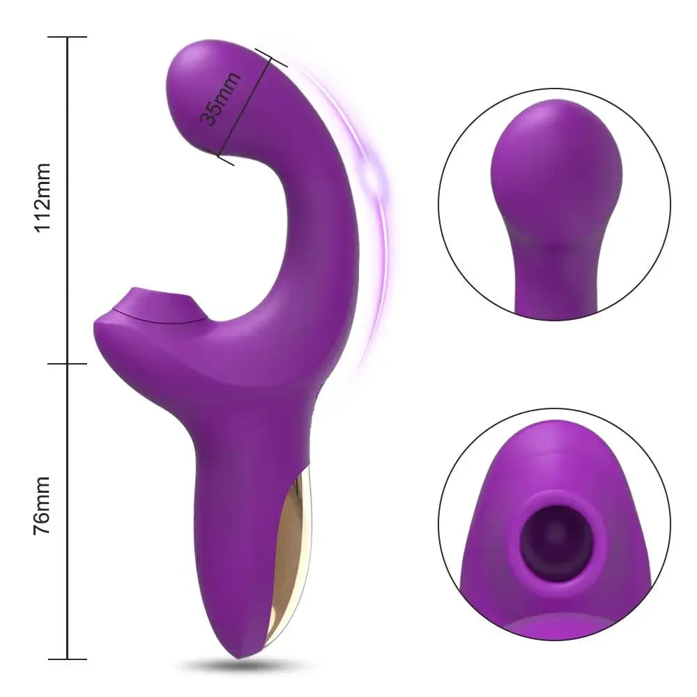 Powerful Dildo Vibrator for Women 20 Speeds Female Clit Sucker Vacuum Clitoris Stimulator Finger Wiggling Adults Sex Toy Goods