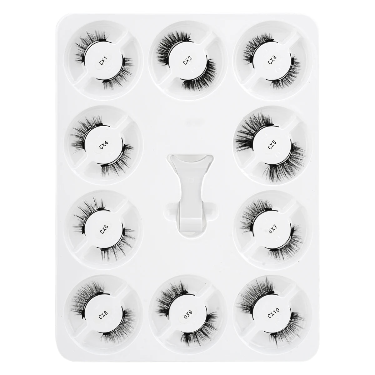 Magnetic Lashes Kit With Curler 10 pairs Reusable Fluffy Natural Magnetic Mink False Eyelashes Waterproof No Glue Needed Makeup