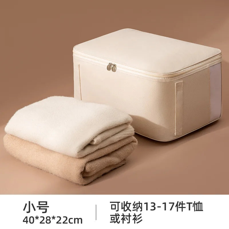 SRETNO Oxford Fabric Storage Bag Cotton Quilt Storage Bags, Clothes Storage Organizer Moving and Packing Luggage Bag Travel Bags