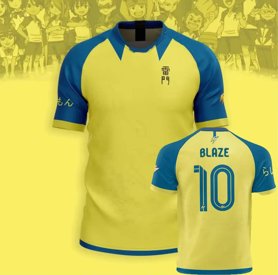 Japan Anime Soccer Jersey Inazuma Eleven Kaio T-shirt Top Vintage Men Women Clothes Harajuku Y2k Tops Sports Unisex Tee Clothing