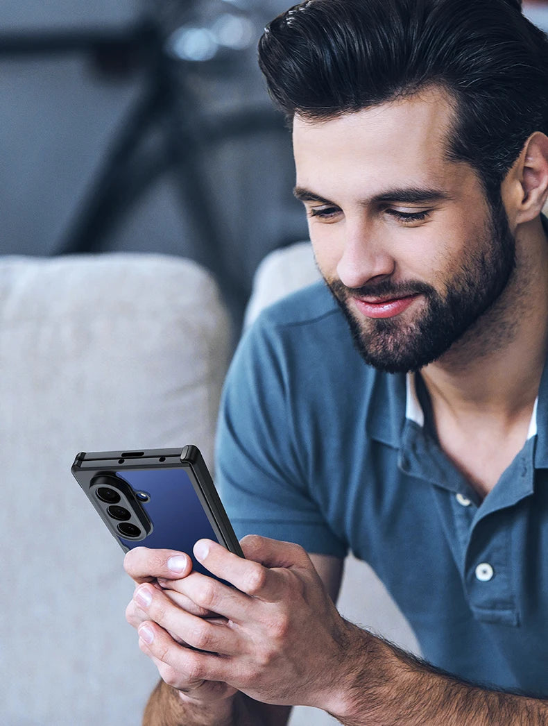 Xundd For Samsung Galaxy Z Fold 7 Case For Galaxy Z Flip 7 Shockproof Phone Case Z Fold 7 Transparent Case Anti-Yellowing Case