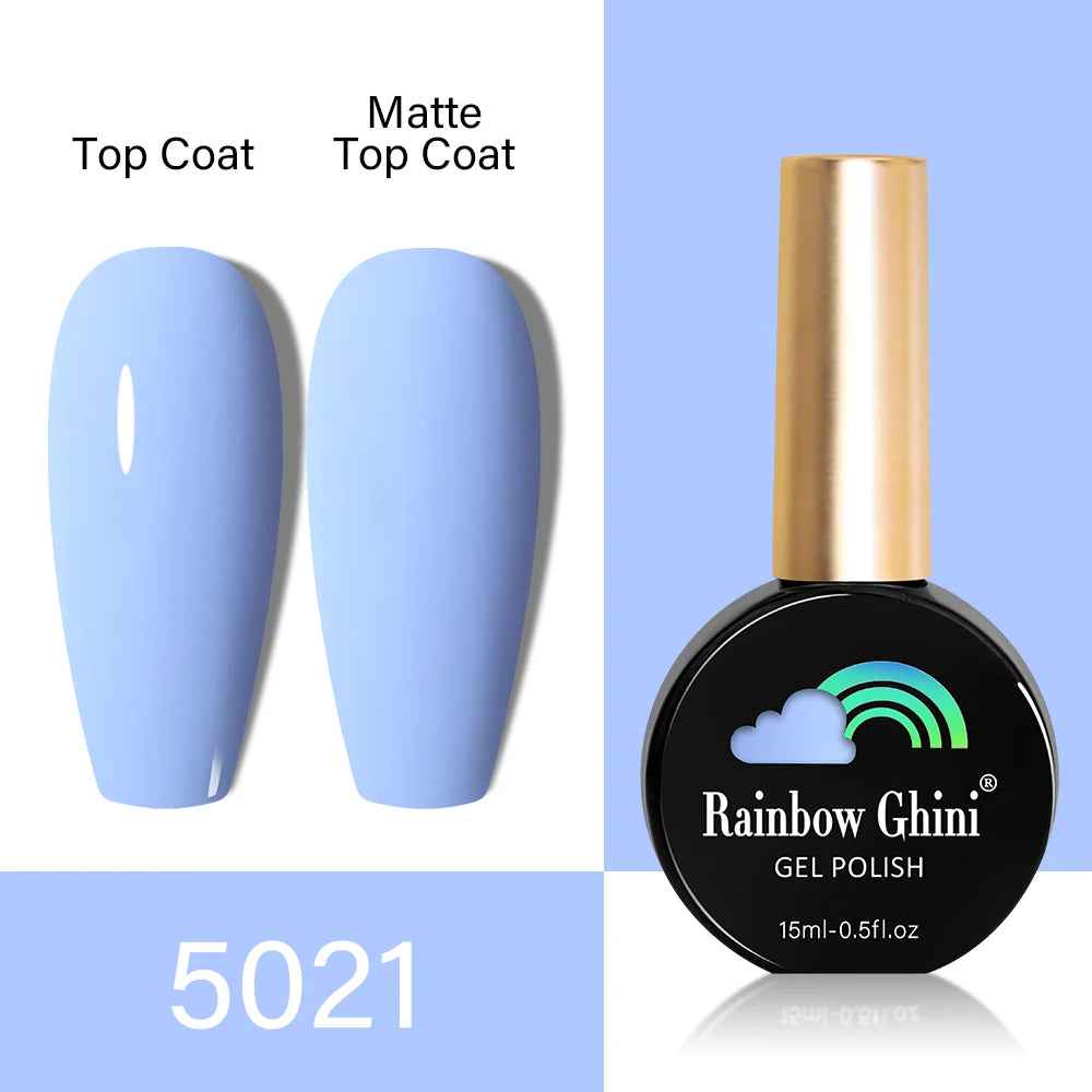 RG HEMA TPO FREE Neon Glitter Gel Nail Polish 15ml Nail Art Manicure Semi Permanent Gel Hybrid Varnishes Top Base Coat UV Nail