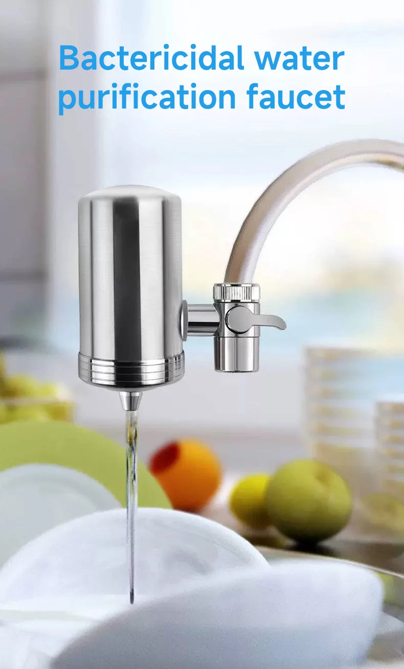 Kitchen Stainless Steel Faucet Water Filter Pre-filter Purifier Household Tap Water Direct Drinking