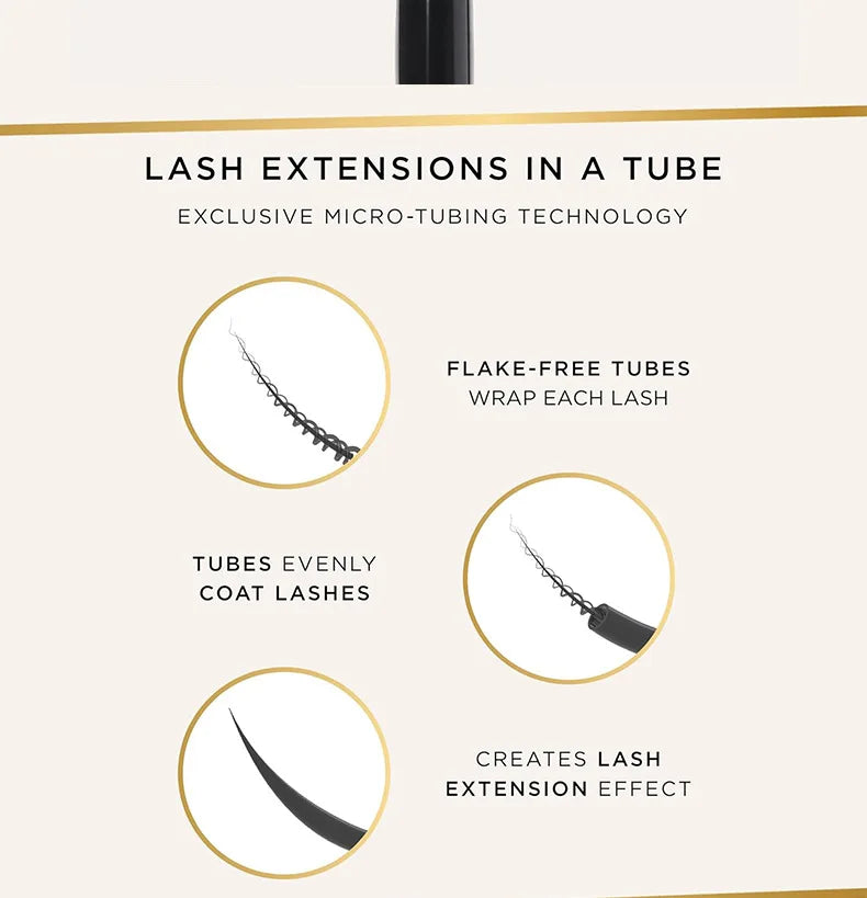 Tubular mascara waterproof, sweat-proof, non-smudge, long and curly eyeliner liquid combination set