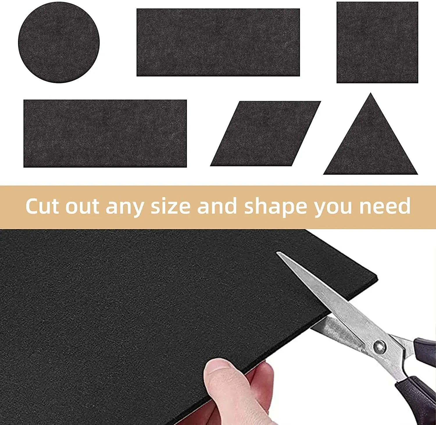 Self Adhesive Furniture Felt Sheets Anti Scratch Felt Pad Hardwood Floor Protector Cuttable DIY Shape Felt Mat for Table Chair