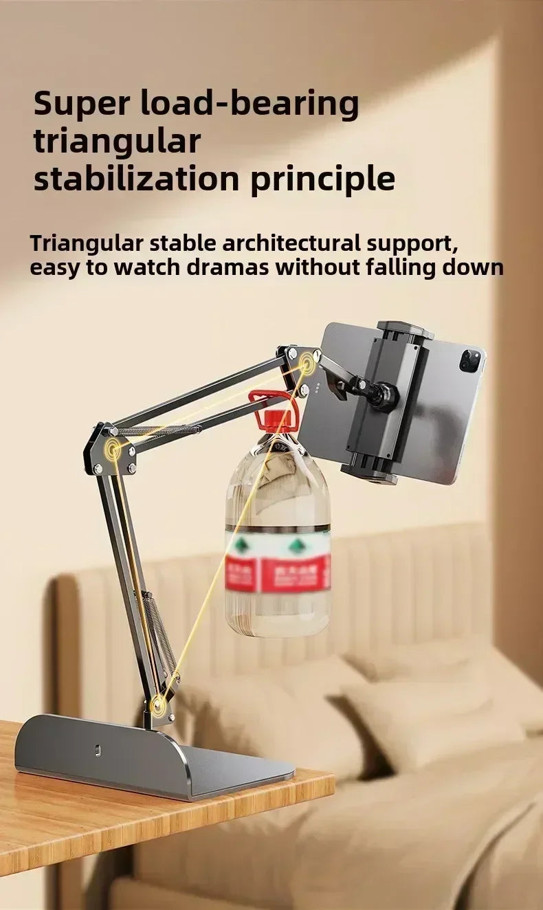 Adjustable Lazy Mobile Phone Stand for Bedside and Desktop Hidden Design Live Broadcast and Video Watching