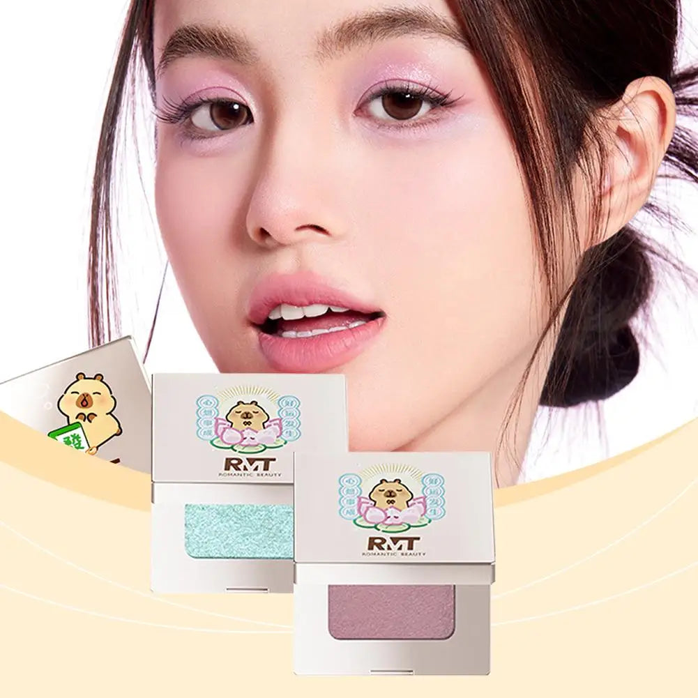 RMT Capybara Joint Single-color Eyeshadow Matte Eyeshadow Make Up Palette Metallic Shades Ideal Eyeshadow Make Up Palette