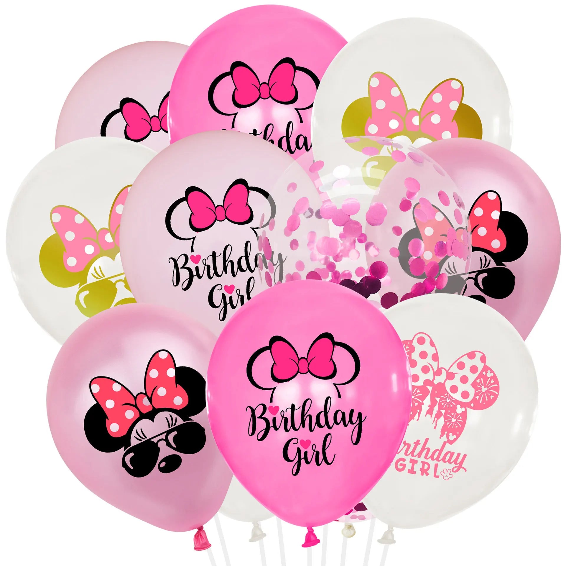 Disney Minnie Mouse Birthday Party Decoration Pink Minnie Paper Cups Plates Napkin Tablecloth Tableware Balloosn Baby Shower Kid