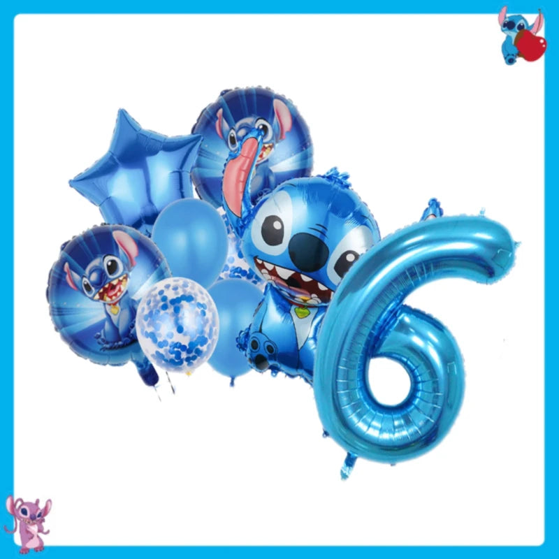 Disney Stitch Birthday Party Decoration Tableware Balloon Cup Plate Banner Backdrop Lilo And Stitch Theme Party Supplies Favors