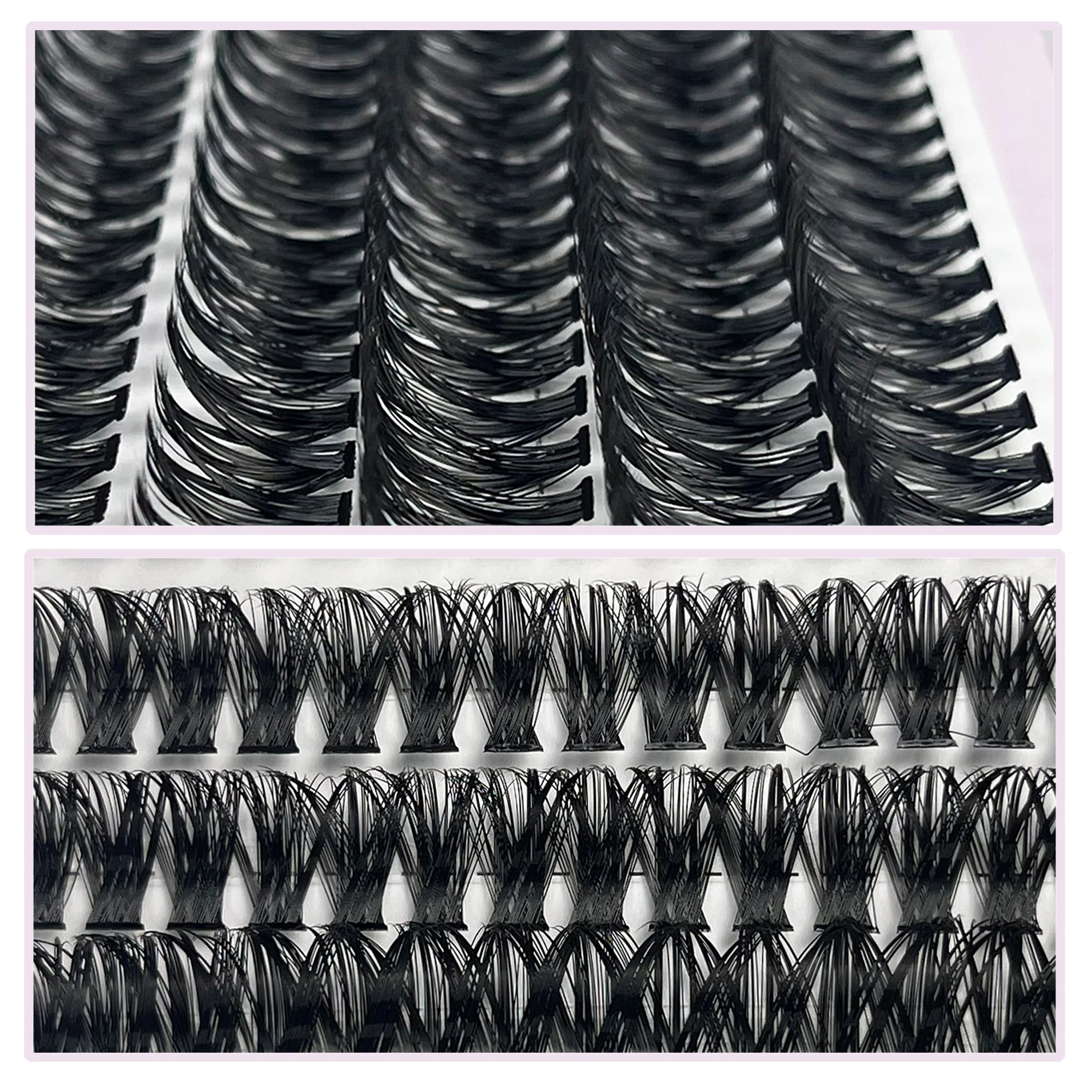 MIOFIA 30D/40D/60D/80D Fluffy Thick Individual Cluster Lashes C/D Curl 8-16mm Mixed Tray Natural Eyelash Extension Makeup Lashes