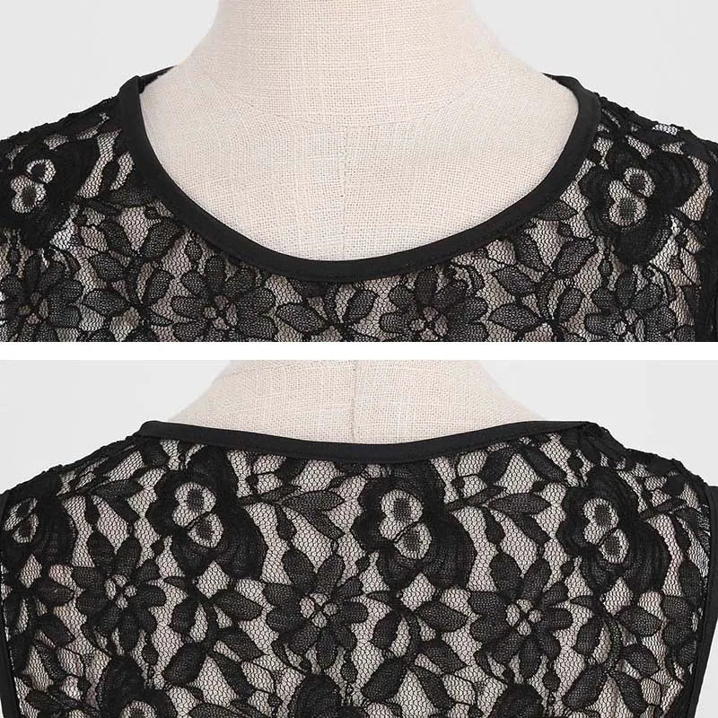 Christmas Dress Women Vintage 50s Lace Sleeveless Print Party A Line Santa Claus Sundress Runway Midi Pinup Flare Dresses