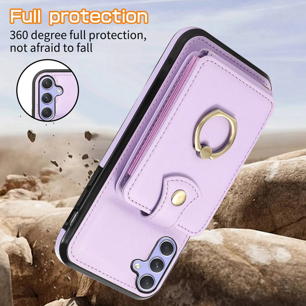 For Samsung Galaxy A16/A55/A15/A35/A25/A54/A34/A24/A14/A22/A53/A21S/A13/A12/A33/A32/A51/A71/A72/A52 Case Wallet with Card Holder