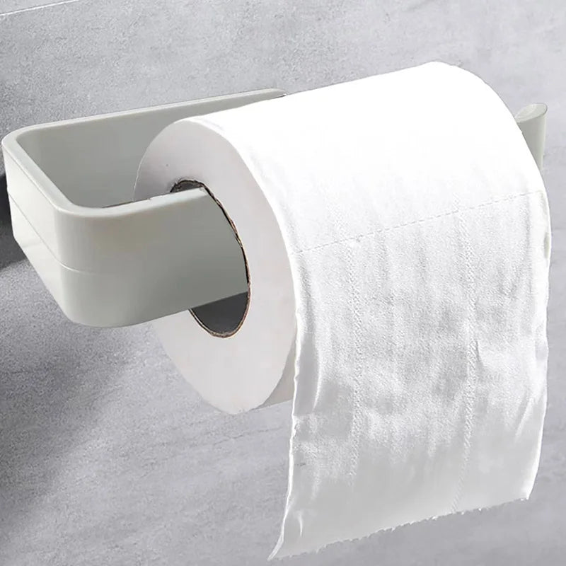 Kitchen Paper Towel Holder Adhesive Tissue Hanger Toilet Roll Paper Dispenser Cabinet Storage Napkin Rack Bathroom Accessories