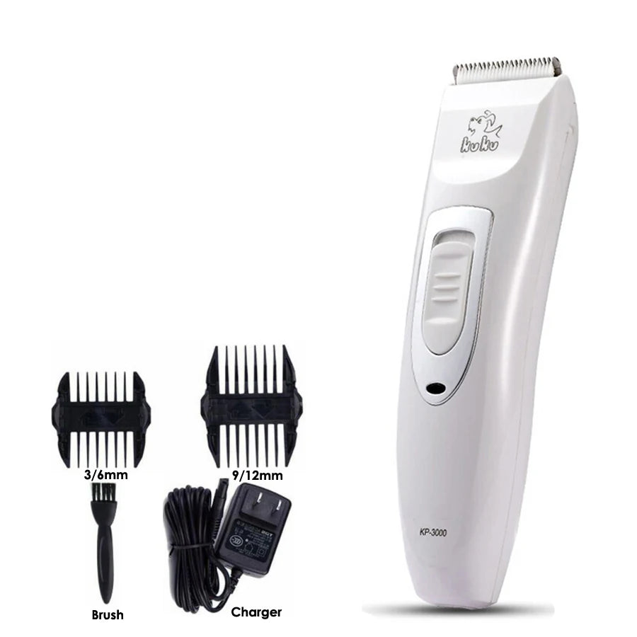 KUKU KP3000 Professional Grooming Kit Pet Cat Dog Hair Trimmer Rechargeable Electrical Pets Clippers Shaver Set Haircut Machine