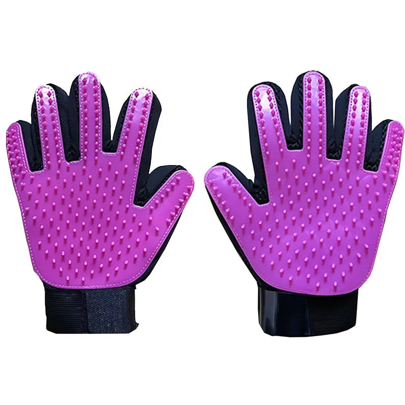 Pet Hair Glove Comb Pet Dog Cat Grooming Cleaning Glove Deshedding Hair Remover Massage Brush Animal Supplies Cat Accessoies