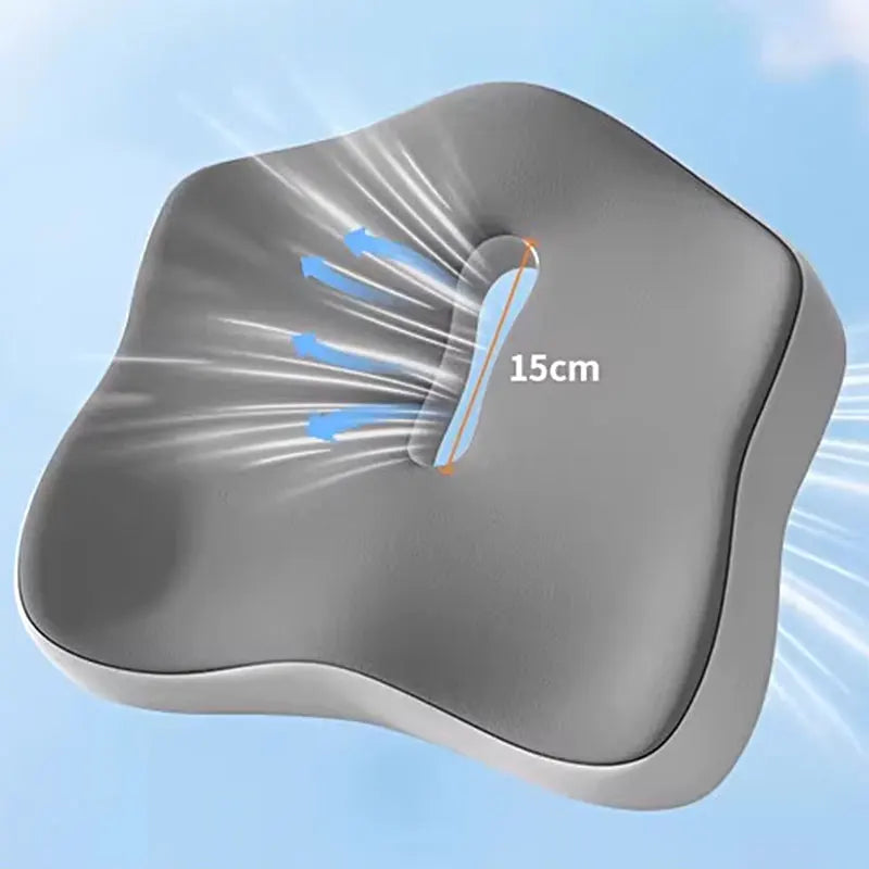 Seat Cushion Ergonomically Designed Memory Sponge Pad Suitable for Office Chairs and Wheelchairs