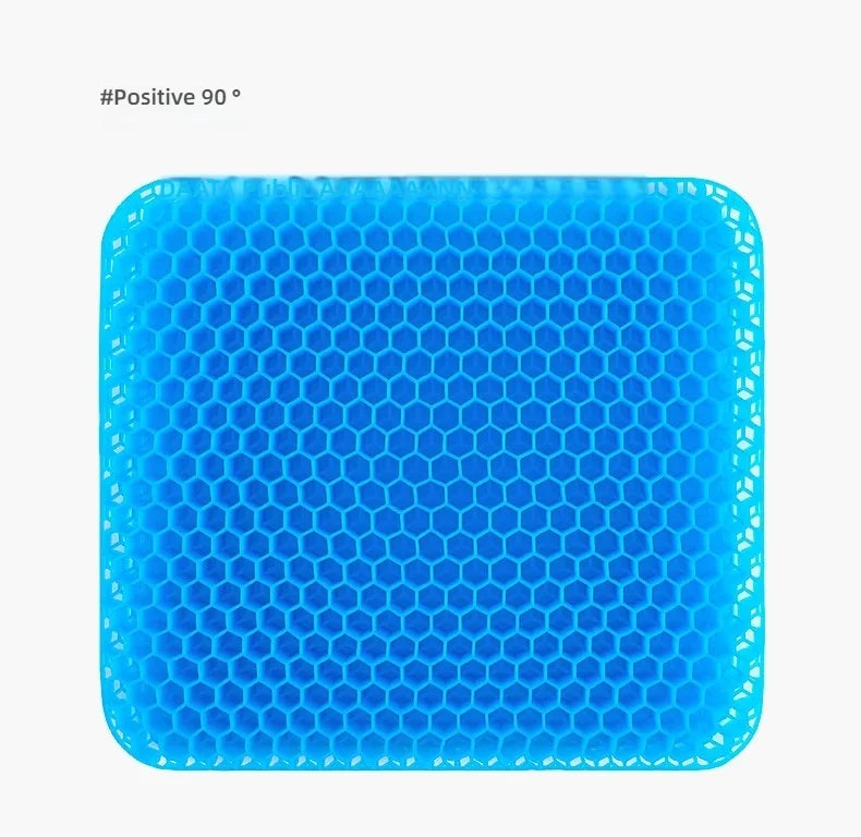 Car Use Square Cooling Breathable Polymer Gel Seat Cushion Anti-slip Hollow Out Design Summer Ice Mat for House Couch and Chairs