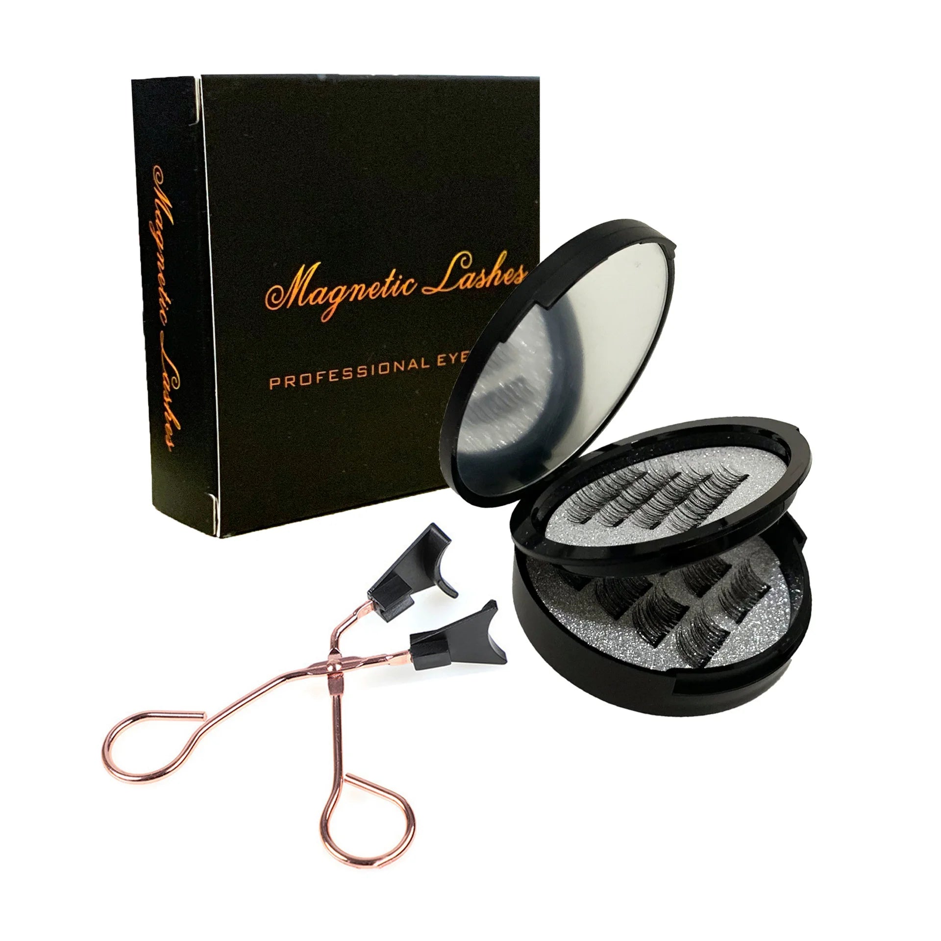 12pcs Magnetic False Eyelashes Magnetic Half Eyelashes Double Box With Mirror Applicater Reusable Beauty Eye Makeup Set