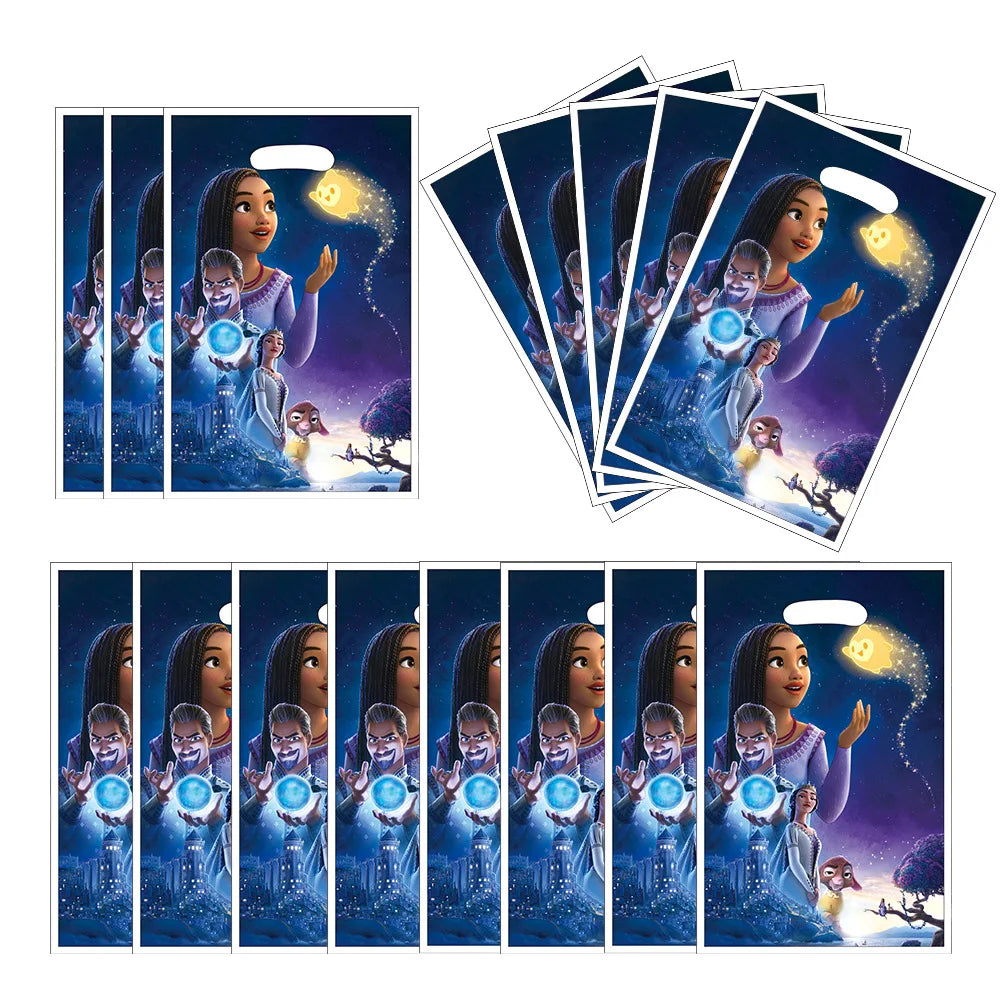 Cartoon Wish Birthday Party Decorations Asha Goat Balloons Disposable Tableware Plate Straw Napkin Princess Baby Shower Supplies