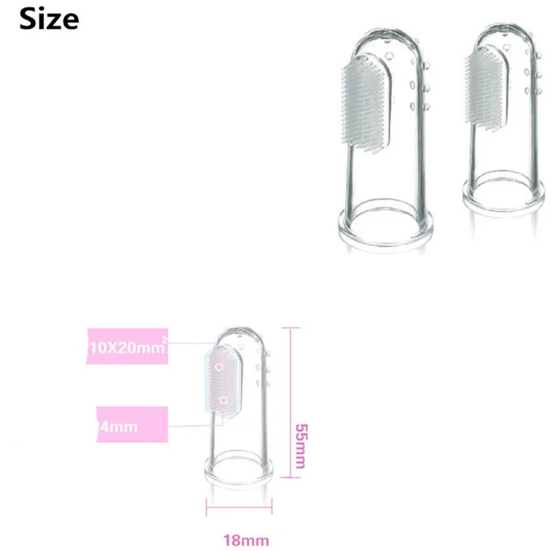 Super Soft Finger Pet Toothbrush Teddy Dog Brush Off Bad Breath Tartar Teeth Care Dogs Cat Cleaning Supplies Pet Tooth Brush