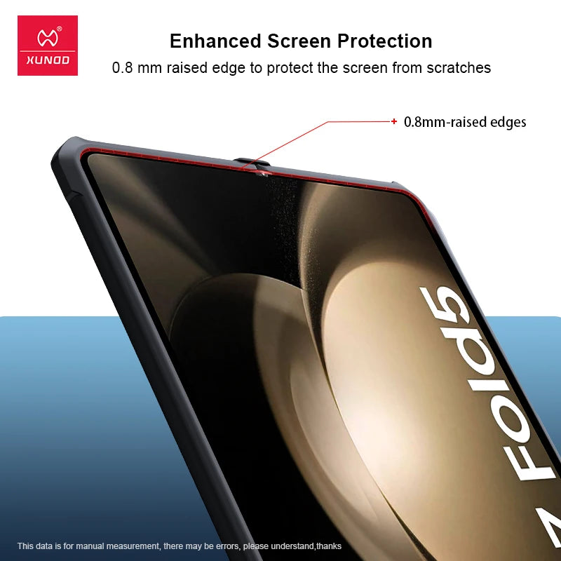 Xundd For Samsung Galaxy Z Fold 3 4 5 6 Fold 7 Foldable Case Airbag Anti-drop Camera Protect Acrylic&TPU Cover For 폴드5 케이스