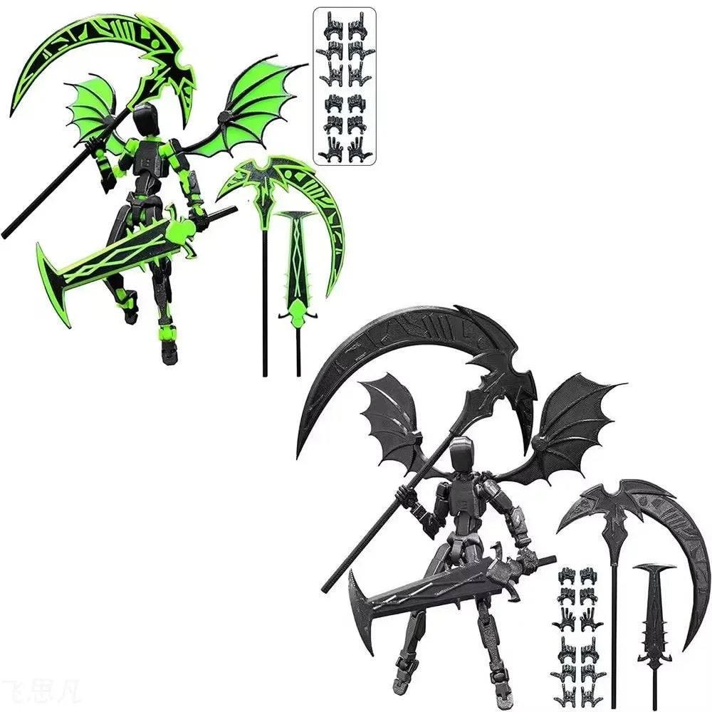 3D Printed Robot Model Reaper Robot Desktop Decoration 13 Action Model Multi-Jointed Movable Robot Dummy Action Model