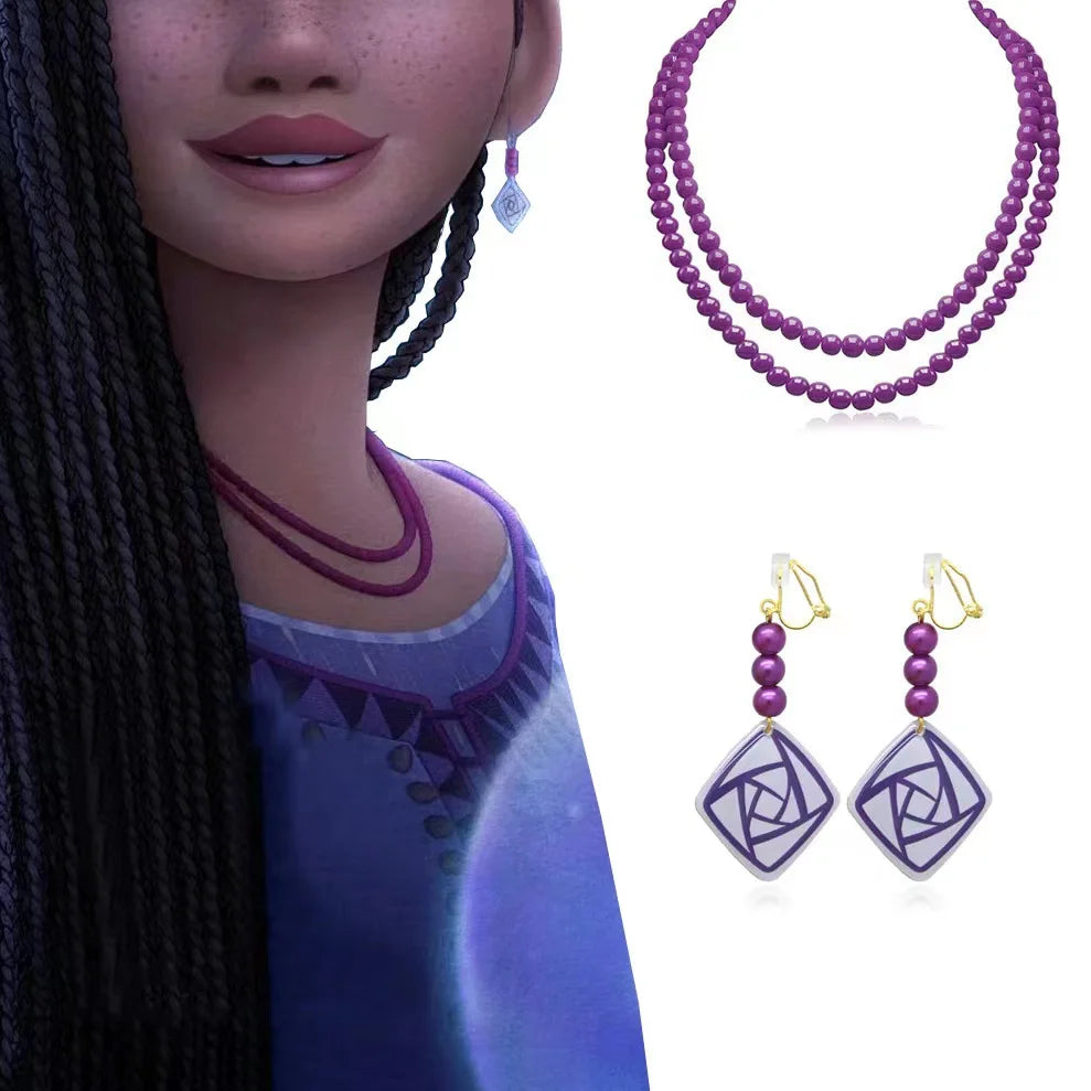 Cartoon Wish Birthday Party Decorations Asha Goat Balloons Disposable Tableware Plate Straw Napkin Princess Baby Shower Supplies