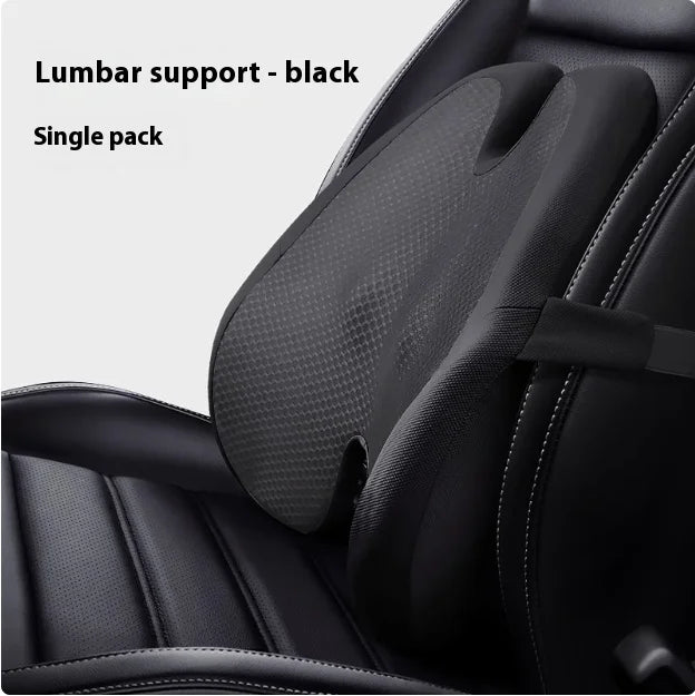 Memory Foam Seat Cushion Waist Back Support Pillow Set Orthopedic Ergonomic Coccyx Relief Hip Lumbar Pad for Office Chair Car
