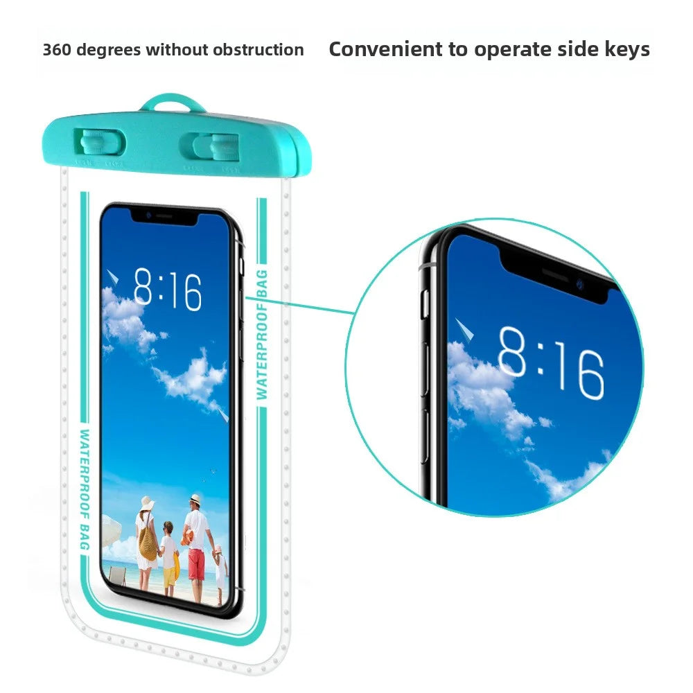 IPX8 30m Waterproof Phone Bag Pouch Case For Apple iPhone Xiaomi Samsung Swimming Diving Clear Armband Touchable Lanyard