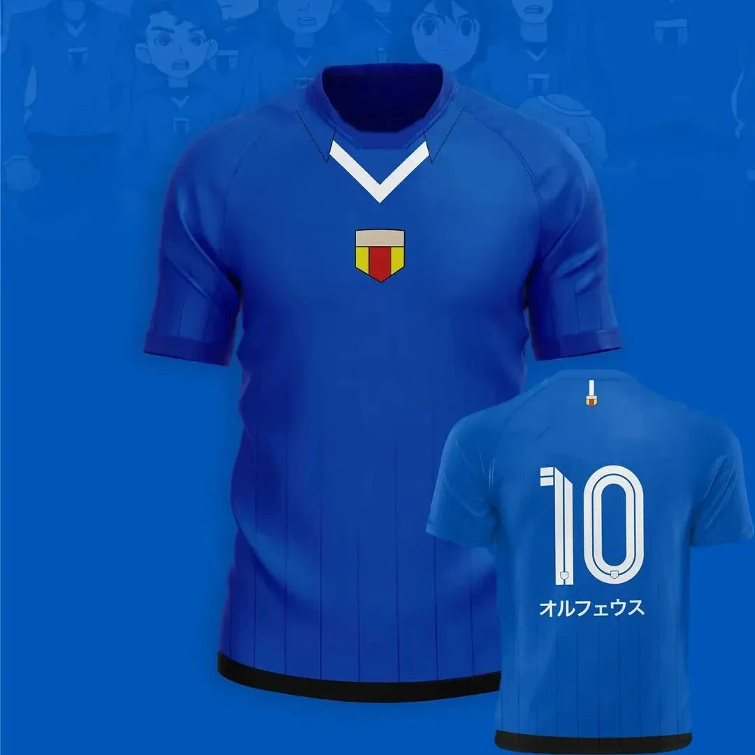 Japan Anime Soccer Jersey Inazuma Eleven Kaio T-shirt Top Vintage Men Women Clothes Harajuku Y2k Tops Sports Unisex Tee Clothing