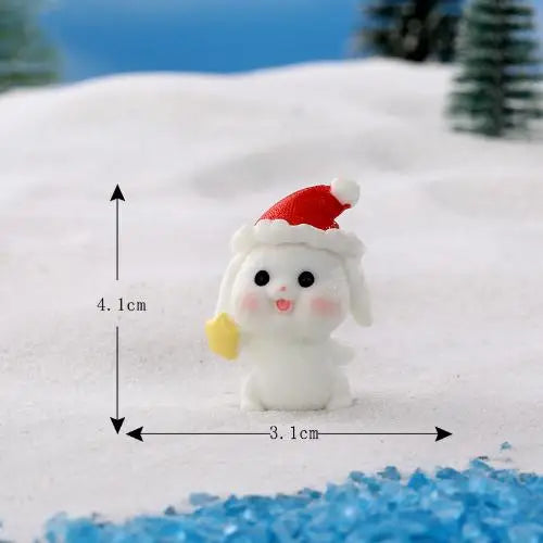 Kawaii Mini Rabbit Ornament Garden Rabbit Statue Gift for Kids Children Baby Room Decoration Toy Miniature Figurines Home Decor