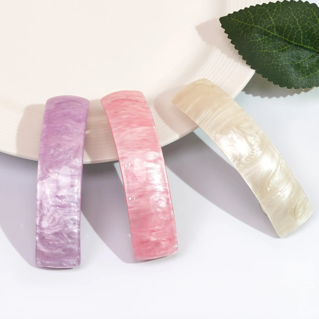 3Pcs Beautiful French Hair Lines Simple Retro Classic Large Snap Barrettes hair accessories ,large hair barrettes for women