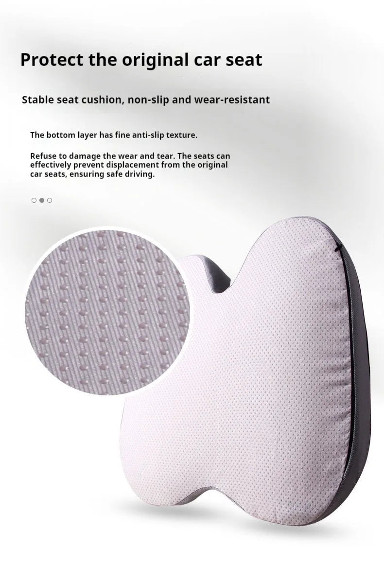 Memory Foam Seat Cushion Waist Back Support Pillow Set Orthopedic Ergonomic Coccyx Relief Hip Lumbar Pad for Office Chair Car