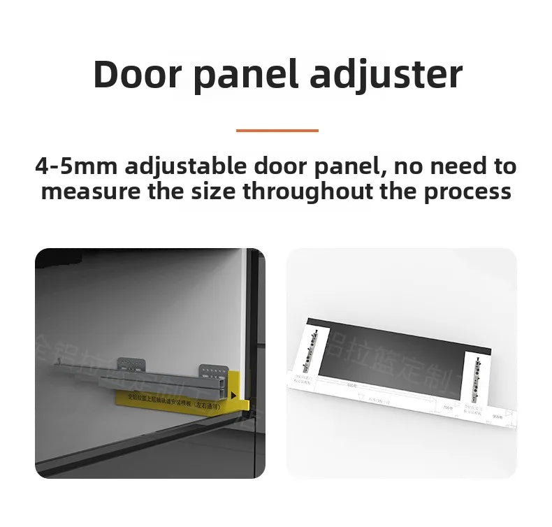 Kitchen Basket Cabinet Basket Thickened Aluminum Alloy Double Drawer Storage Dish Rack Cabinet Kitchen Cabinet Storage Basket