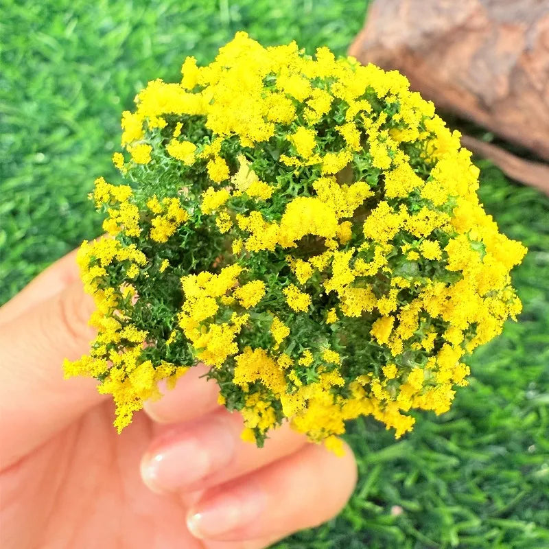 DIY Miniature Artificial Landscape Trees Micro Flower Tree Figurines Artificial Scenery Tree Moss Bonsai Ornament Tabletop Decor