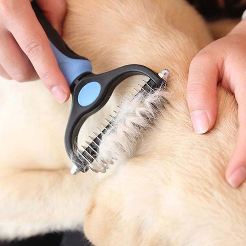 Stainless Pet Deshedding Brush Dog Hair Remover Pet Fur Knot Cutter Puppy Cat Comb Brushes Dogs Grooming Shedding Supplies