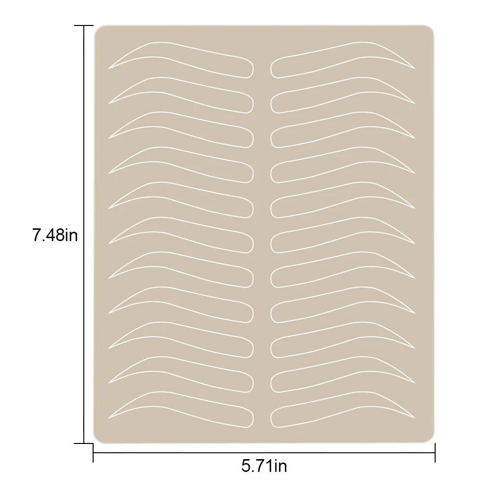 20/10/5/3/1Pcs Microblading Eyebrow Tattoo Practice Skin Eyebrow Permanent Makeup Supplies PMU Eyebrow Tattoo Training Skin