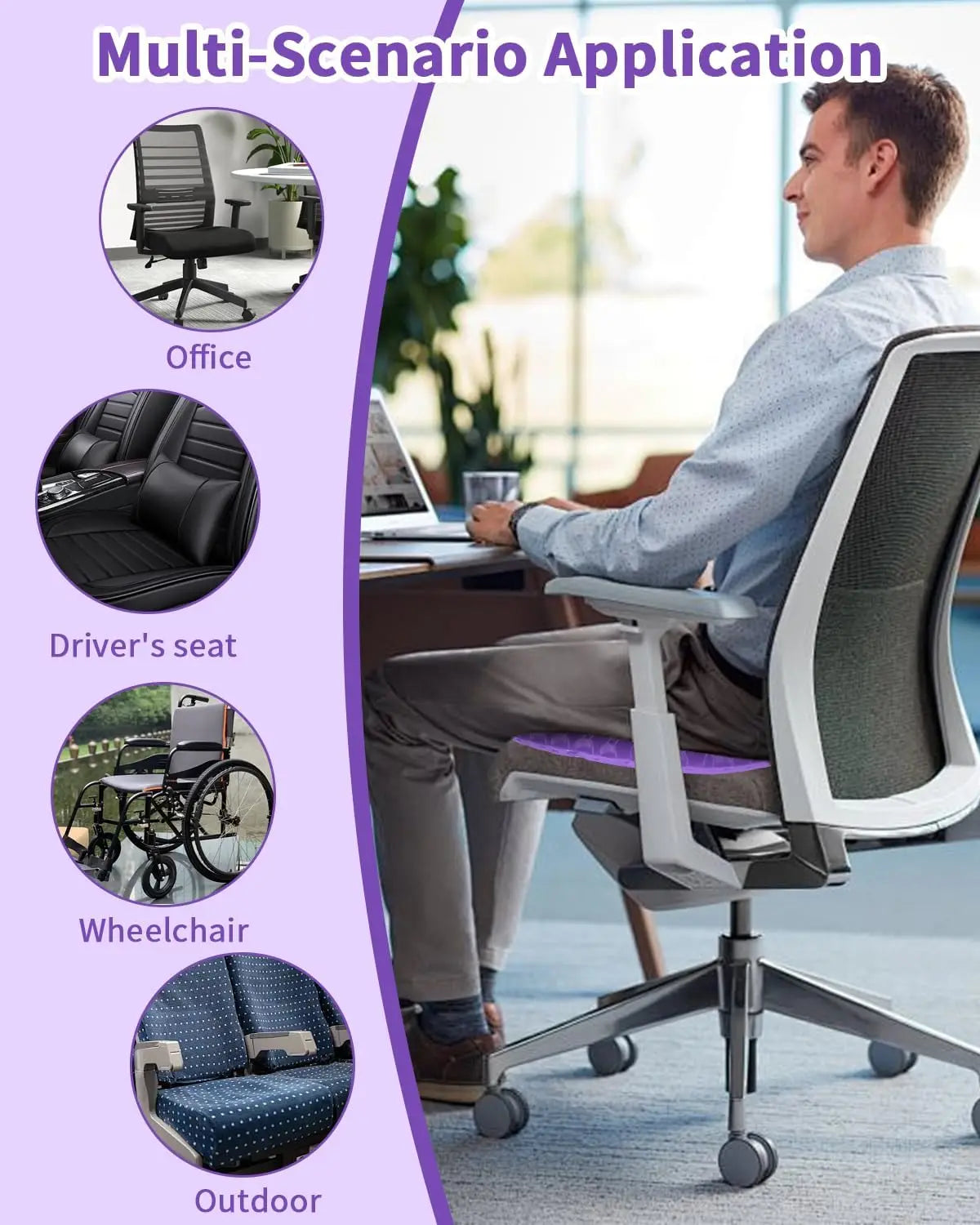 Cushion honeycomb gel summer sitting seat cushion office car seat cushion summer breathable cold pad,suitable for cars
