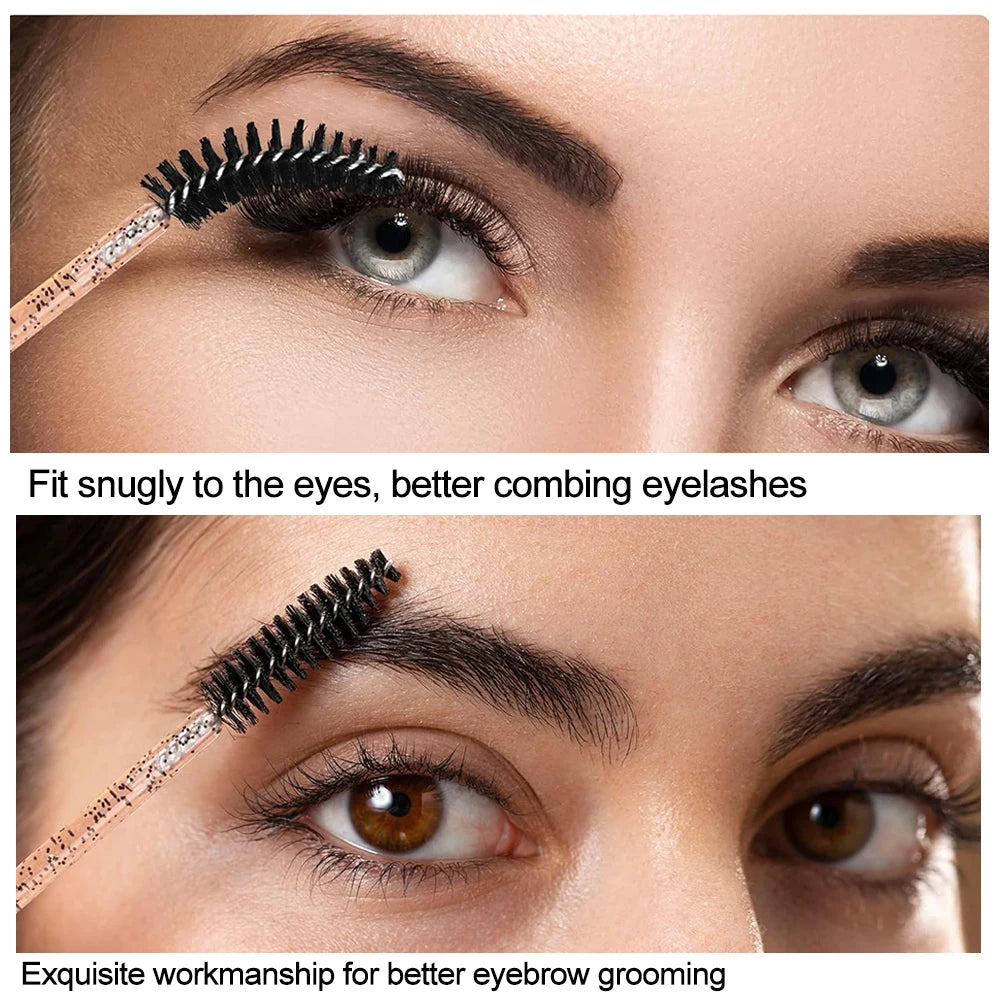 500/1000PCS Eyelashes Brushes Set Wholesaler Disposable Lash Mascara Brush Lashes Extension Eyebrow Wands Applicator Makeup Tool