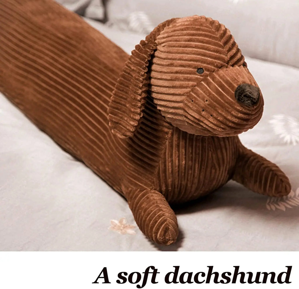 1pc Dachshund dog Plush throw Pillow Soft and Durable Faux Fur Throwing sofa Pillow Cushion Dachshund Animal