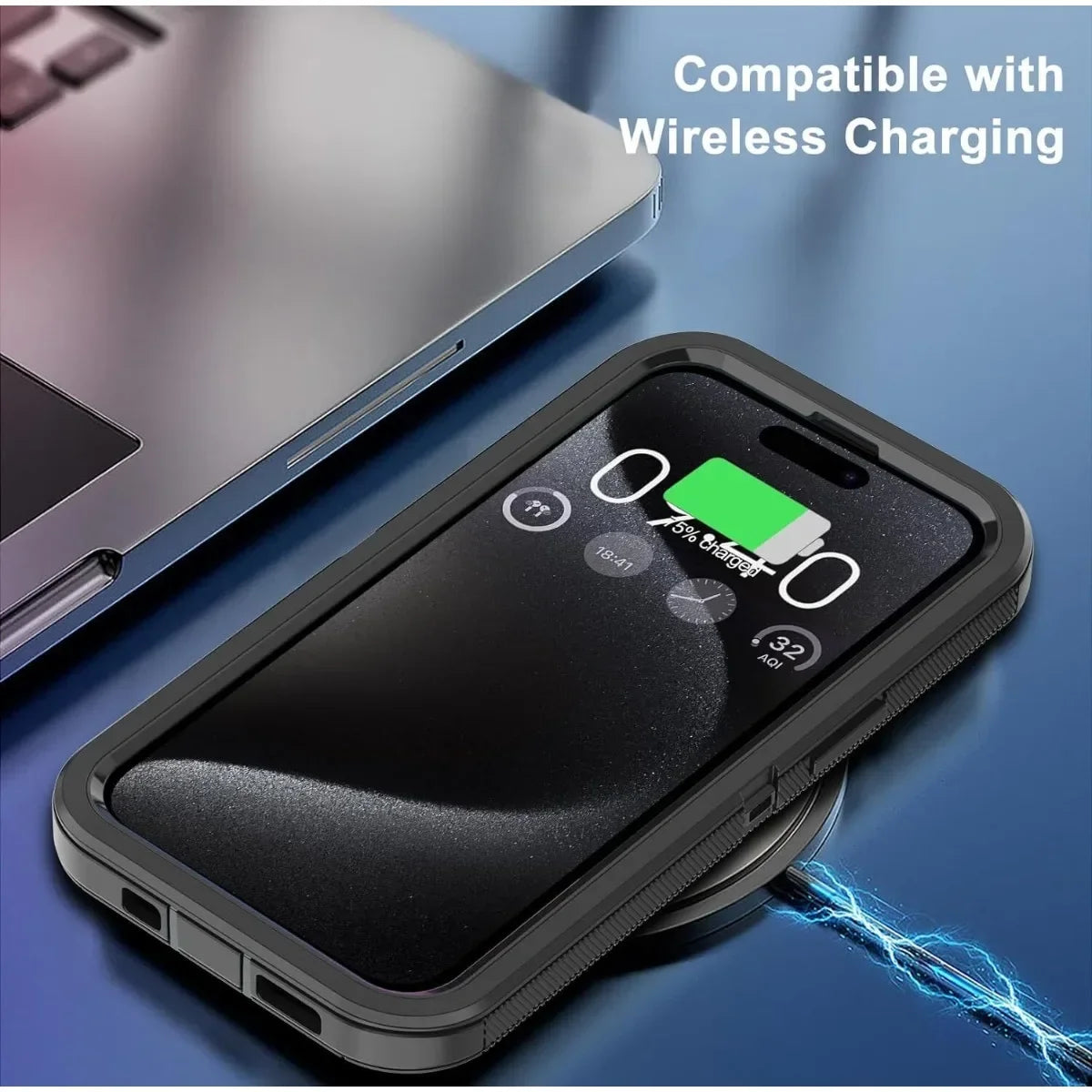 3IN1 PC+TPU Heavy Duty Rugged Armor Case for IPhone 16 15 14 11 Pro Max Plus 13/12 Mini XS/R 7/8 4/5G Back Clip OTT Cover Box