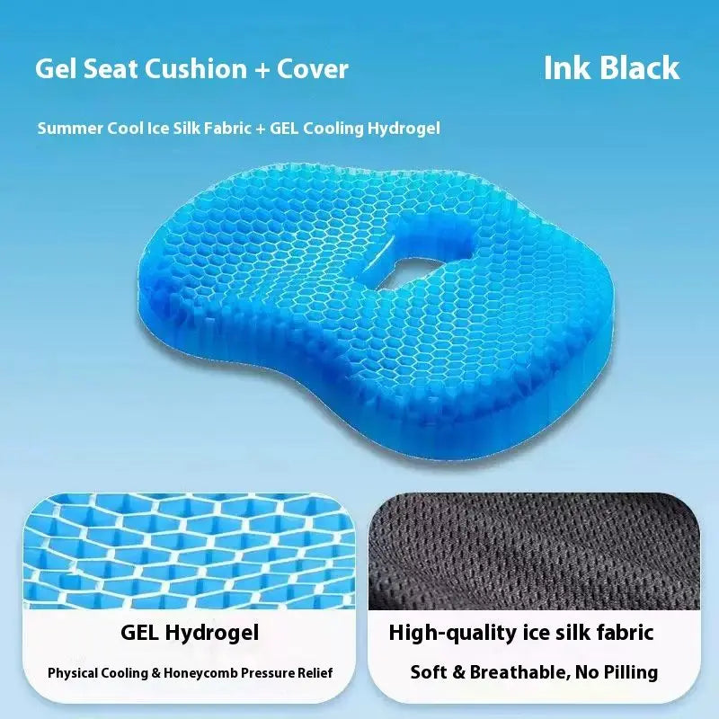 seat cushion ice pad seats home Honeycomb gel cushion chair thickened home commuter office long-sitting silicone summer