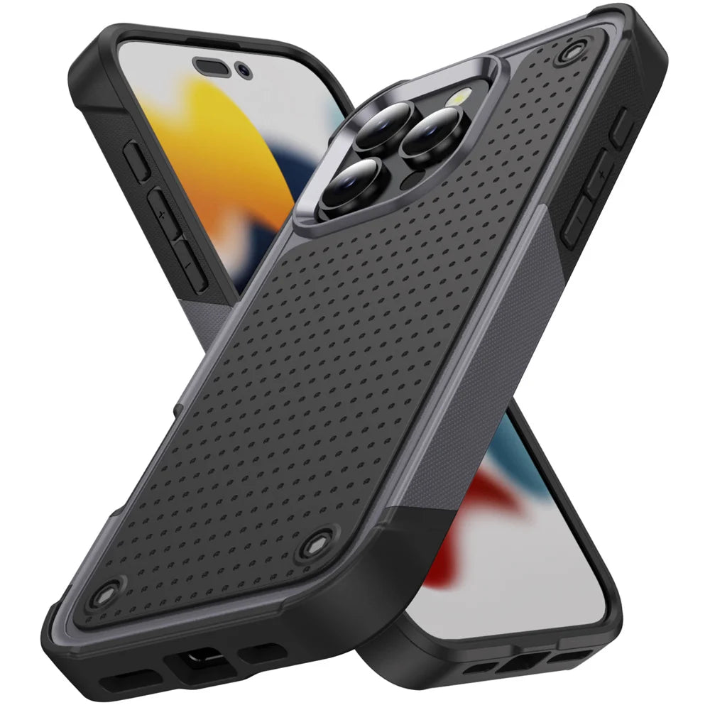 Military Grade Armor Phone Case For iPhone 16 15 14 Plus 13 12 11 Pro Max X XR XS Max 7 8 Plus SE 2022 Shockproof Cover Bumper