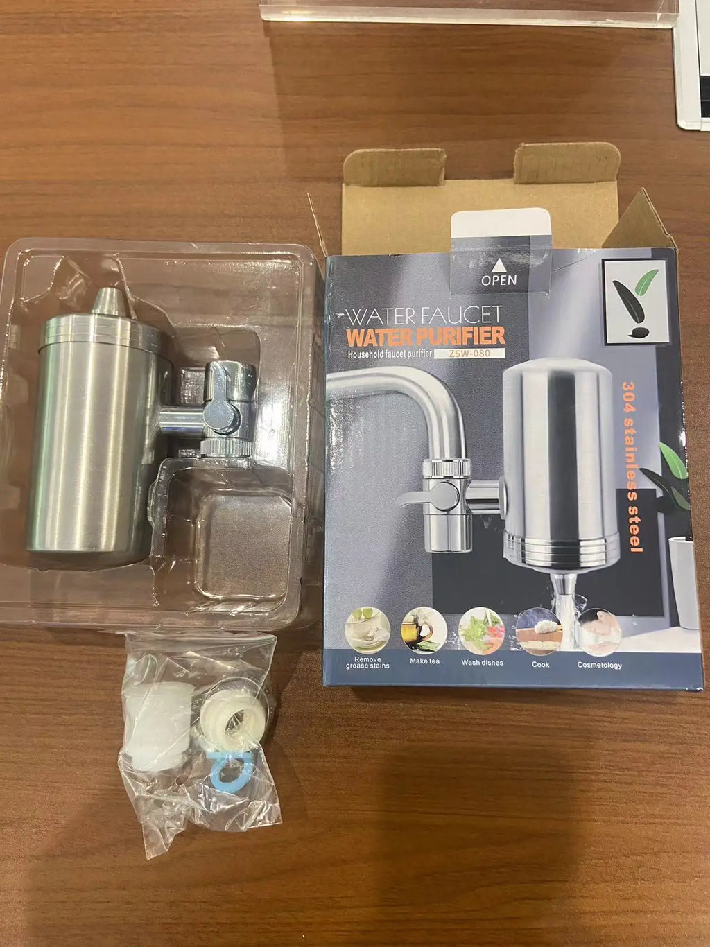 Kitchen Stainless Steel Faucet Water Filter Pre-filter Purifier Household Tap Water Direct Drinking